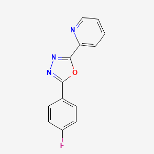 2-(4-Fluorophenyl)-5-(pyridin-2-yl)-1,3,4-oxadiazole