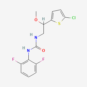 1-(2-(5-Chlorothiophen-2-yl)-2-methoxyethyl)-3-(2,6-difluorophenyl)urea