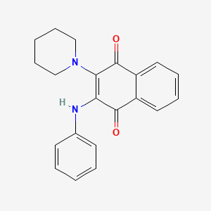 2-Anilino-3-piperidin-1-ylnaphthalene-1,4-dione