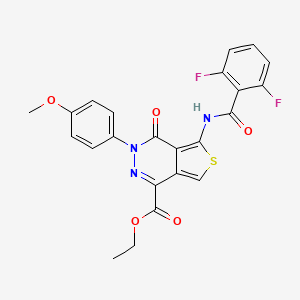 Ethyl 5-(2,6-difluorobenzamido)-3-(4-methoxyphenyl)-4-oxo-3,4-dihydrothieno[3,4-d]pyridazine-1-carboxylate