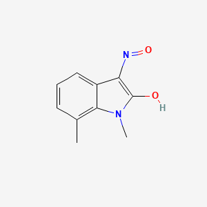 3-(Hydroxyimino)-1,7-dimethylindolin-2-one
