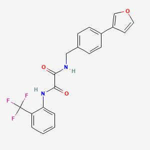 molecular formula C20H15F3N2O3 B2467021 N1-(4-(呋喃-3-基)苄基)-N2-(2-(三氟甲基)苯基)草酰胺 CAS No. 2034414-68-9