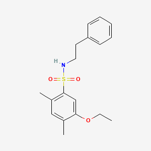 5-ethoxy-2,4-dimethyl-N-(2-phenylethyl)benzenesulfonamide