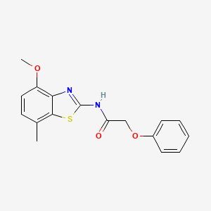 N-(4-methoxy-7-methyl-1,3-benzothiazol-2-yl)-2-phenoxyacetamide