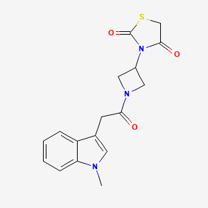 3-(1-(2-(1-methyl-1H-indol-3-yl)acetyl)azetidin-3-yl)thiazolidine-2,4-dione