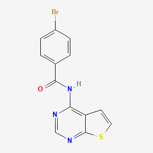 4-bromo-N-(thieno[2,3-d]pyrimidin-4-yl)benzamide