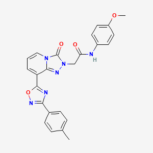 molecular formula C24H20N6O4 B2467052 6-{[4-(cyclohexylcarbonyl)piperazin-1-yl]sulfonyl}-3-isopropyl-1,3-benzoxazol-2(3H)-one CAS No. 1251550-29-4