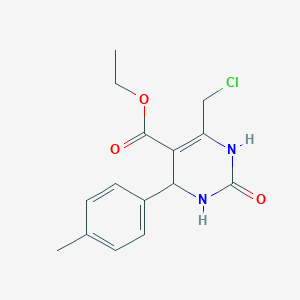 Ethyl 6-(chloromethyl)-4-(4-methylphenyl)-2-oxo-1,2,3,4-tetrahydropyrimidine-5-carboxylate