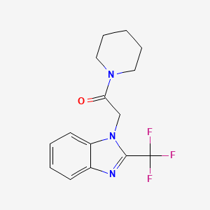 1-piperidino-2-[2-(trifluoromethyl)-1H-1,3-benzimidazol-1-yl]-1-ethanone