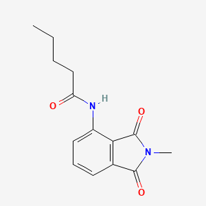 N-(2-methyl-1,3-dioxoisoindolin-4-yl)pentanamide