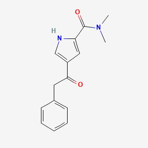molecular formula C15H16N2O2 B2467064 N,N-dimethyl-4-(2-phenylacetyl)-1H-pyrrole-2-carboxamide CAS No. 338403-34-2