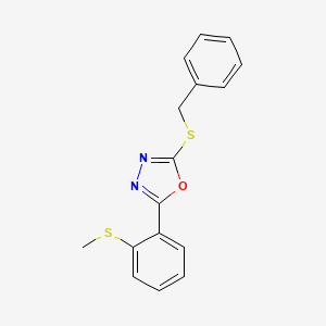 2-(Benzylsulfanyl)-5-[2-(methylsulfanyl)phenyl]-1,3,4-oxadiazole