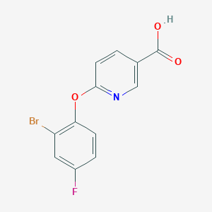 6-(2-Bromo-4-fluorophenoxy)pyridine-3-carboxylic acid