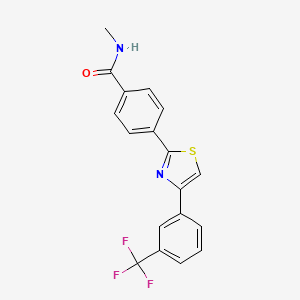 N-methyl-4-{4-[3-(trifluoromethyl)phenyl]-1,3-thiazol-2-yl}benzamide