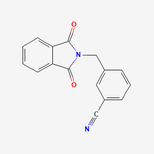 molecular formula C16H10N2O2 B2467089 3-((1,3-二氧代异吲哚啉-2-基)甲基)苯甲腈 CAS No. 62898-68-4