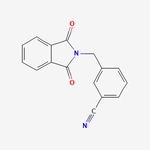 molecular formula C16H10N2O2 B2467089 3-((1,3-Dioxoisoindolin-2-il)metil)benzonitrilo CAS No. 62898-68-4