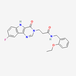 N-(2-ethoxybenzyl)-3-(8-fluoro-4-oxo-4,5-dihydro-3H-pyrimido[5,4-b]indol-3-yl)propanamide