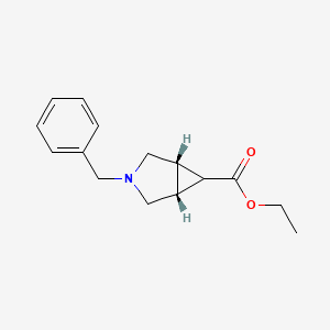 molecular formula C15H19NO2 B2467102 Exo-3-benzyl-3-azabicyclo[3.1.0]hexane-6-carboxylic acid ethyl ester CAS No. 174456-76-9