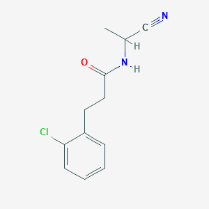 molecular formula C12H13ClN2O B2467107 3-(2-chlorophenyl)-N-(1-cyanoethyl)propanamide CAS No. 1311669-16-5