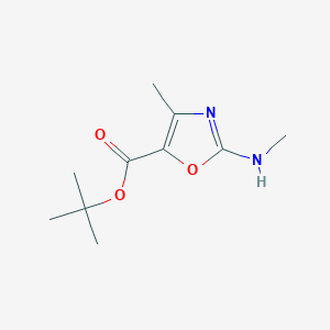 Tert-butyl 4-methyl-2-(methylamino)-1,3-oxazole-5-carboxylate