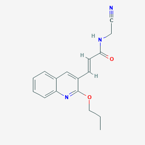 (E)-N-(cyanomethyl)-3-(2-propoxyquinolin-3-yl)prop-2-enamide