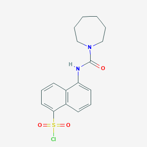5-(Azepane-1-carboxamido)naphthalene-1-sulfonyl chloride