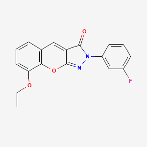 8-ethoxy-2-(3-fluorophenyl)chromeno[2,3-c]pyrazol-3(2H)-one
