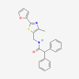 N-((2-(furan-2-yl)-4-methylthiazol-5-yl)methyl)-2,2-diphenylacetamide