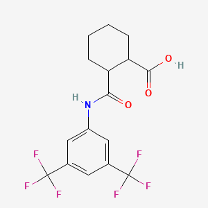 2-(N-(3,5-Bis(trifluoromethyl)phenyl)carbamoyl)cyclohexanecarboxylic acid