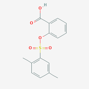molecular formula C15H14O5S B2467174 2-[(2,5-Dimethylbenzenesulfonyl)oxy]benzoic acid CAS No. 722466-27-5