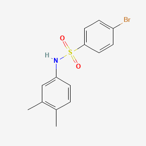 molecular formula C14H14BrNO2S B2467176 4-bromo-N-(3,4-dimethylphenyl)benzenesulfonamide CAS No. 349404-68-8