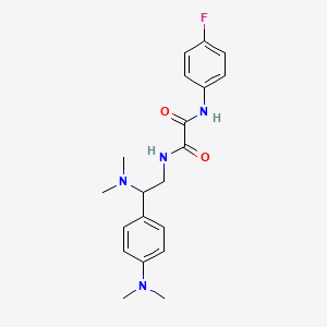 N1-(2-(dimethylamino)-2-(4-(dimethylamino)phenyl)ethyl)-N2-(4-fluorophenyl)oxalamide