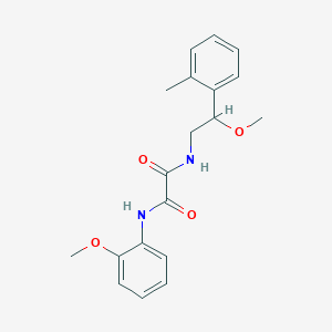 molecular formula C19H22N2O4 B2467186 N1-(2-甲氧基-2-(邻甲苯基)乙基)-N2-(2-甲氧基苯基)草酰胺 CAS No. 1448065-86-8