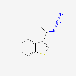 molecular formula C10H9N3S B2467187 (1R)-1-(1-benzothiene-3-yl)ethylazide CAS No. 1027709-79-0
