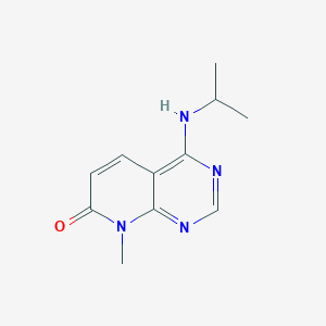 molecular formula C11H14N4O B2467217 4-(isopropylamino)-8-methylpyrido[2,3-d]pyrimidin-7(8H)-one CAS No. 2034571-88-3