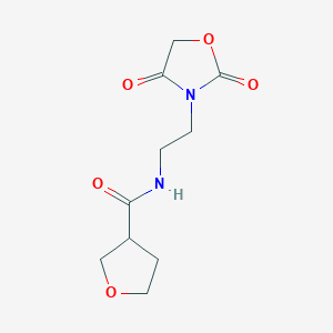 molecular formula C10H14N2O5 B2467243 N-(2-(2,4-二氧代恶唑烷-3-基)乙基)四氢呋喃-3-甲酰胺 CAS No. 2034339-09-6