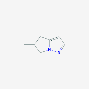 molecular formula C7H10N2 B2467251 5-Methyl-5,6-dihydro-4H-pyrrolo[1,2-b]pyrazole CAS No. 2057508-84-4