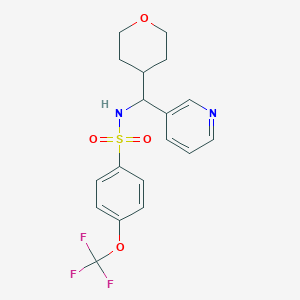 N-(pyridin-3-yl(tetrahydro-2H-pyran-4-yl)methyl)-4-(trifluoromethoxy)benzenesulfonamide