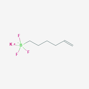 molecular formula C6H11BF3K B2467261 Potassium;trifluoro(hex-5-enyl)boranuide CAS No. 1260112-02-4