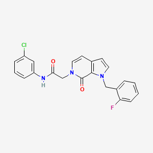 N-(3-chlorophenyl)-2-[1-(2-fluorobenzyl)-7-oxo-1,7-dihydro-6H-pyrrolo[2,3-c]pyridin-6-yl]acetamide