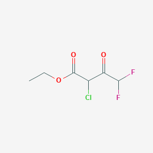 molecular formula C6H7ClF2O3 B2467279 Ethyl 2-chloro-4,4-difluoro-3-oxobutanoate CAS No. 933772-60-2