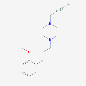 molecular formula C17H24N2O B2467302 1-[3-(2-Methoxyphenyl)propyl]-4-(prop-2-yn-1-yl)piperazine CAS No. 1797220-67-7