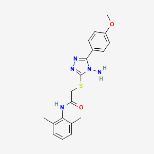 2-{[4-amino-5-(4-methoxyphenyl)-4H-1,2,4-triazol-3-yl]sulfanyl}-N-(2,6-dimethylphenyl)acetamide