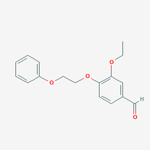 molecular formula C17H18O4 B2467347 3-Ethoxy-4-(2-phenoxyethoxy)benzaldehyde CAS No. 299934-86-4