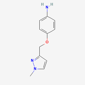 4-[(1-Methylpyrazol-3-yl)methoxy]phenylamine