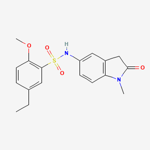 5-ethyl-2-methoxy-N-(1-methyl-2-oxoindolin-5-yl)benzenesulfonamide