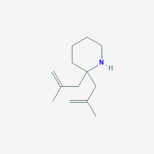 molecular formula C13H23N B2467384 2,2-Bis-(2-methyl-allyl)-piperidine CAS No. 356099-99-5