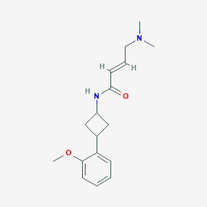 molecular formula C17H24N2O2 B2467393 (E)-4-(Dimethylamino)-N-[3-(2-methoxyphenyl)cyclobutyl]but-2-enamide CAS No. 2629179-74-2