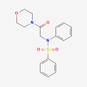 N-[2-(morpholin-4-yl)-2-oxoethyl]-N-phenylbenzenesulfonamide