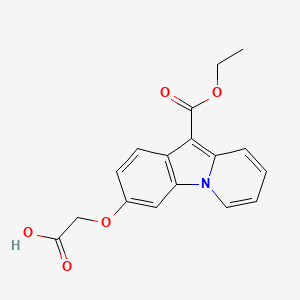 2-{[10-(Ethoxycarbonyl)pyrido[1,2-a]indol-3-yl]oxy}acetic acid